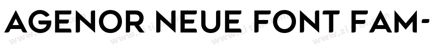 Agenor Neue Font Fam字体转换
